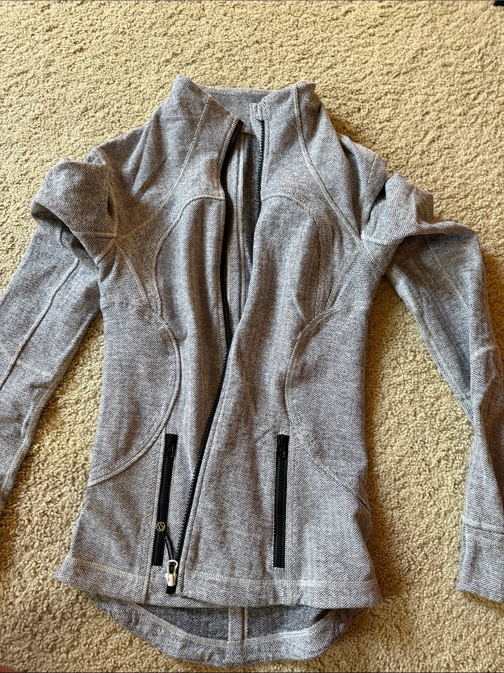 lululemon athletica Heather Gray Full-Zip Jacket